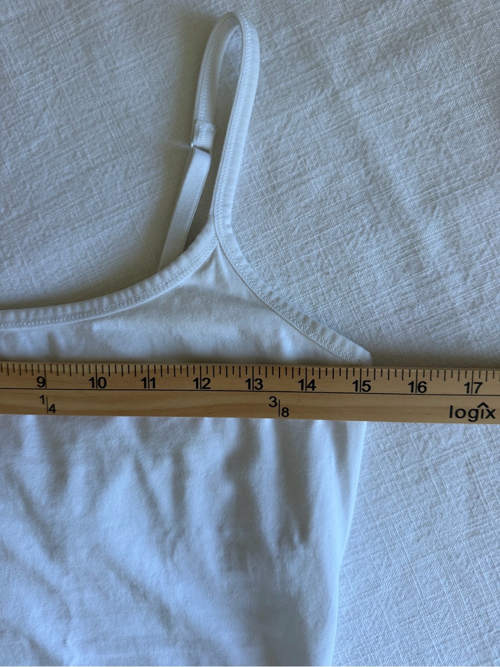 Pact 95% Organic Cotton White Everyday Spaghetti Strap Camisole - Picture 7 of 8